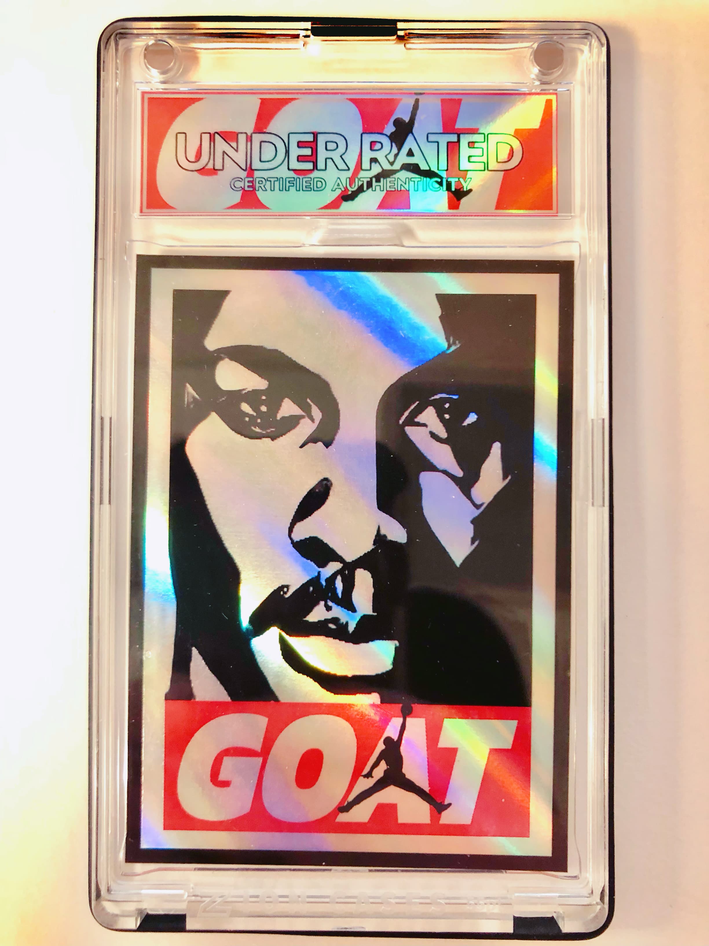 GOAT - MJ - Holographic Chrome - Magenta
