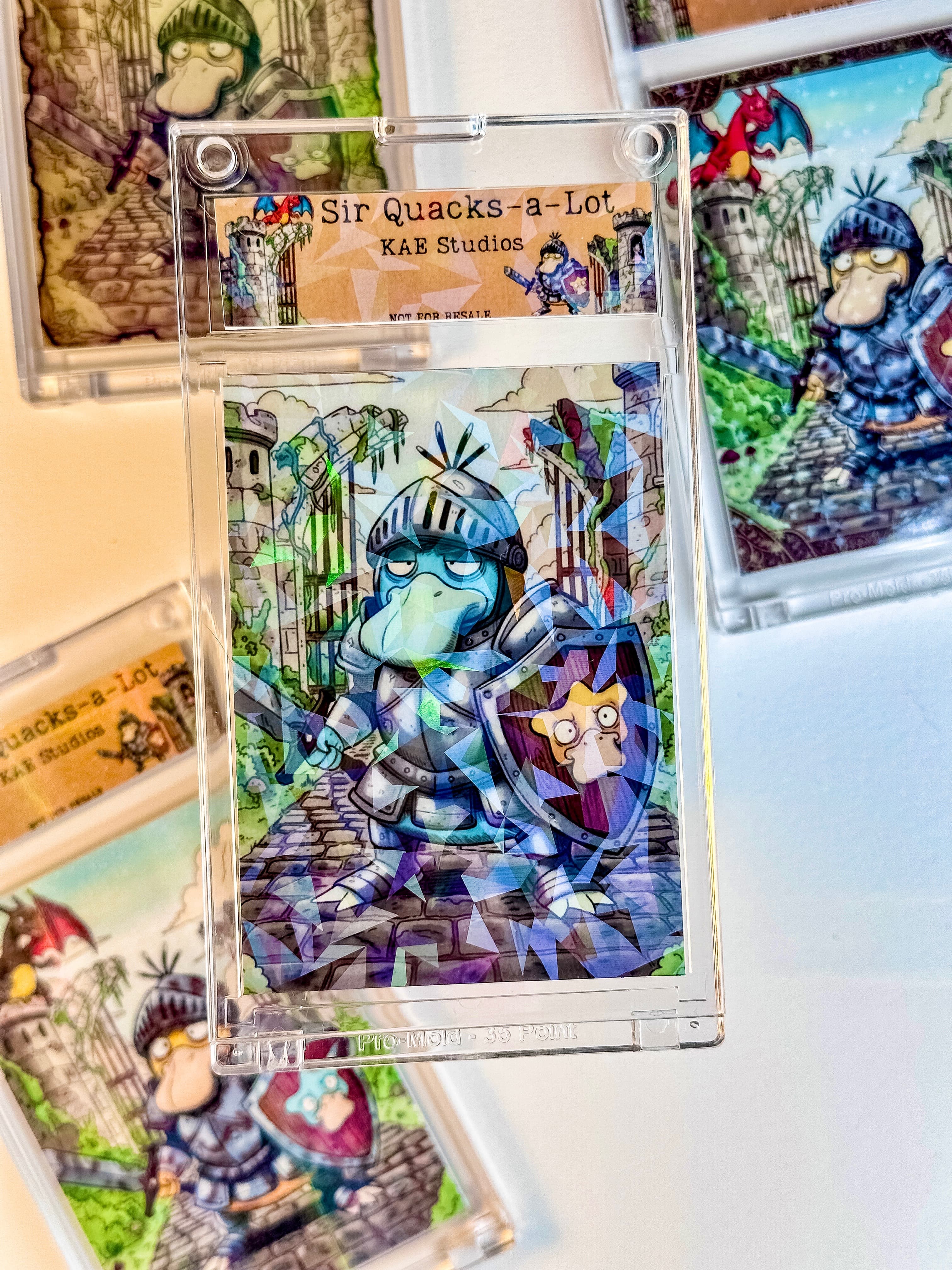 Sir Quacks-a-Lot Original ACEO by KAE - Sir Derps-a-Lot Atomic (Shiny)
