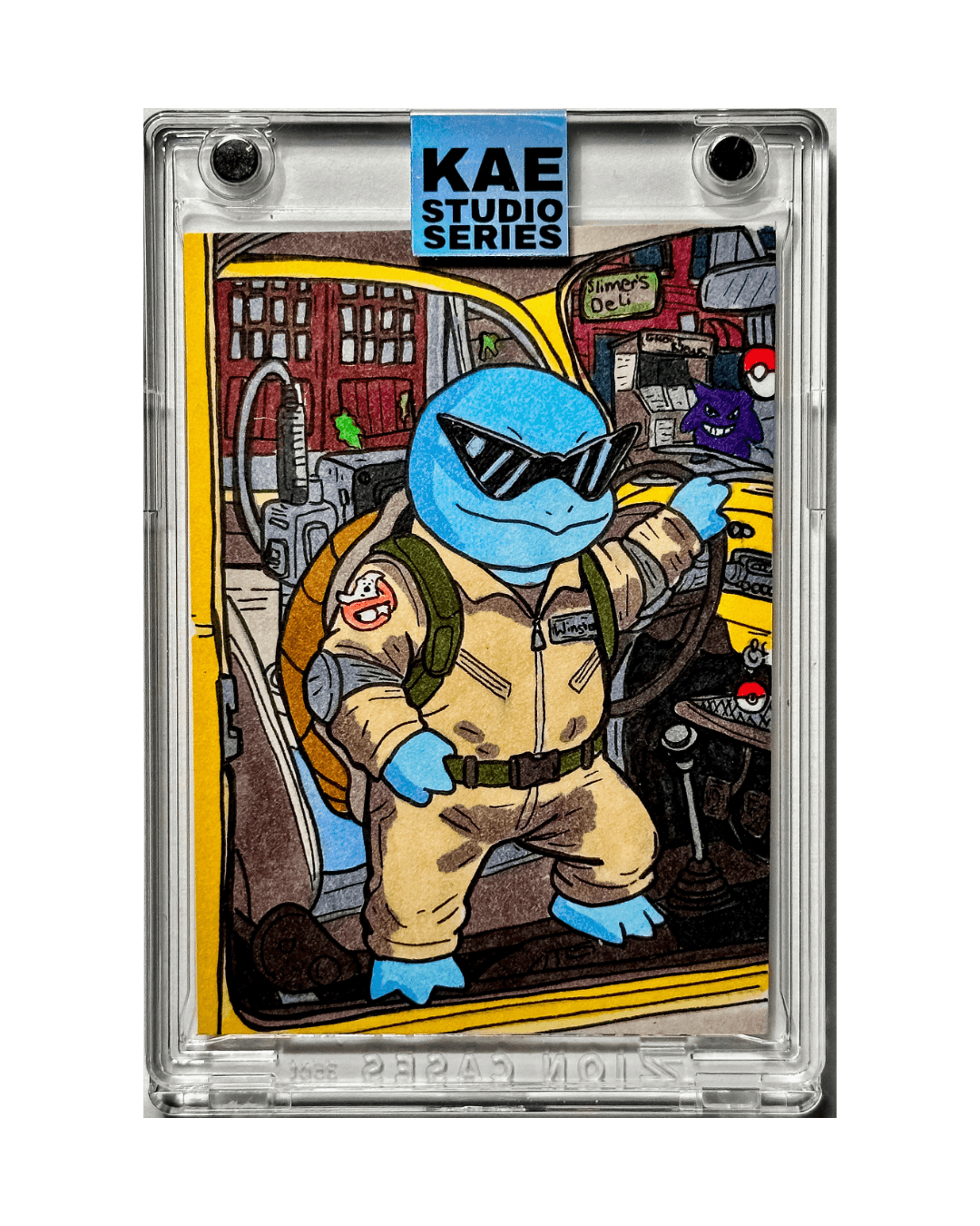 KAE Pokebusters "Winston" Squirtle 1/1 ACEO Marker Illustration