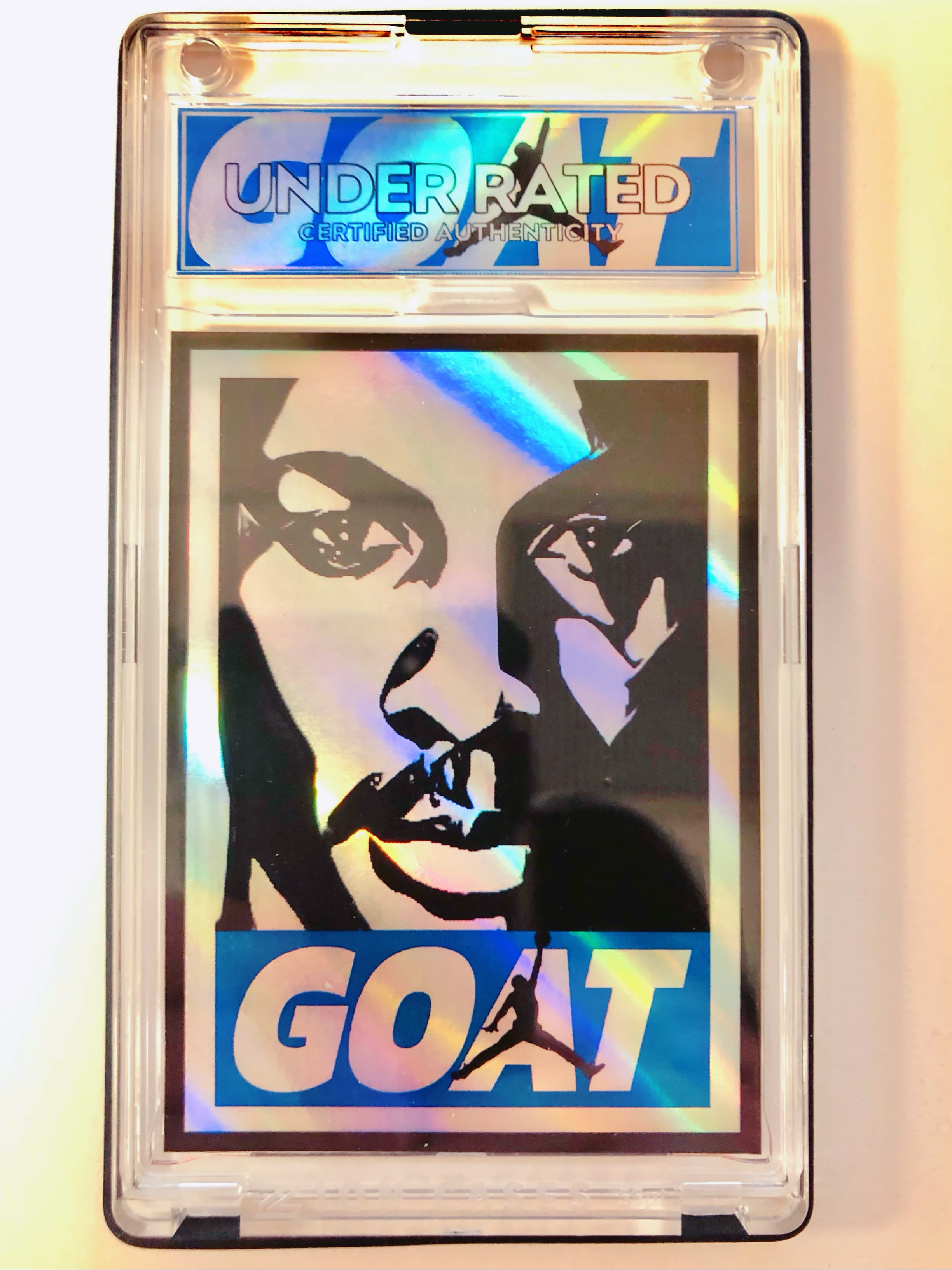 GOAT - MJ - Holographic Chrome - Royal Blue