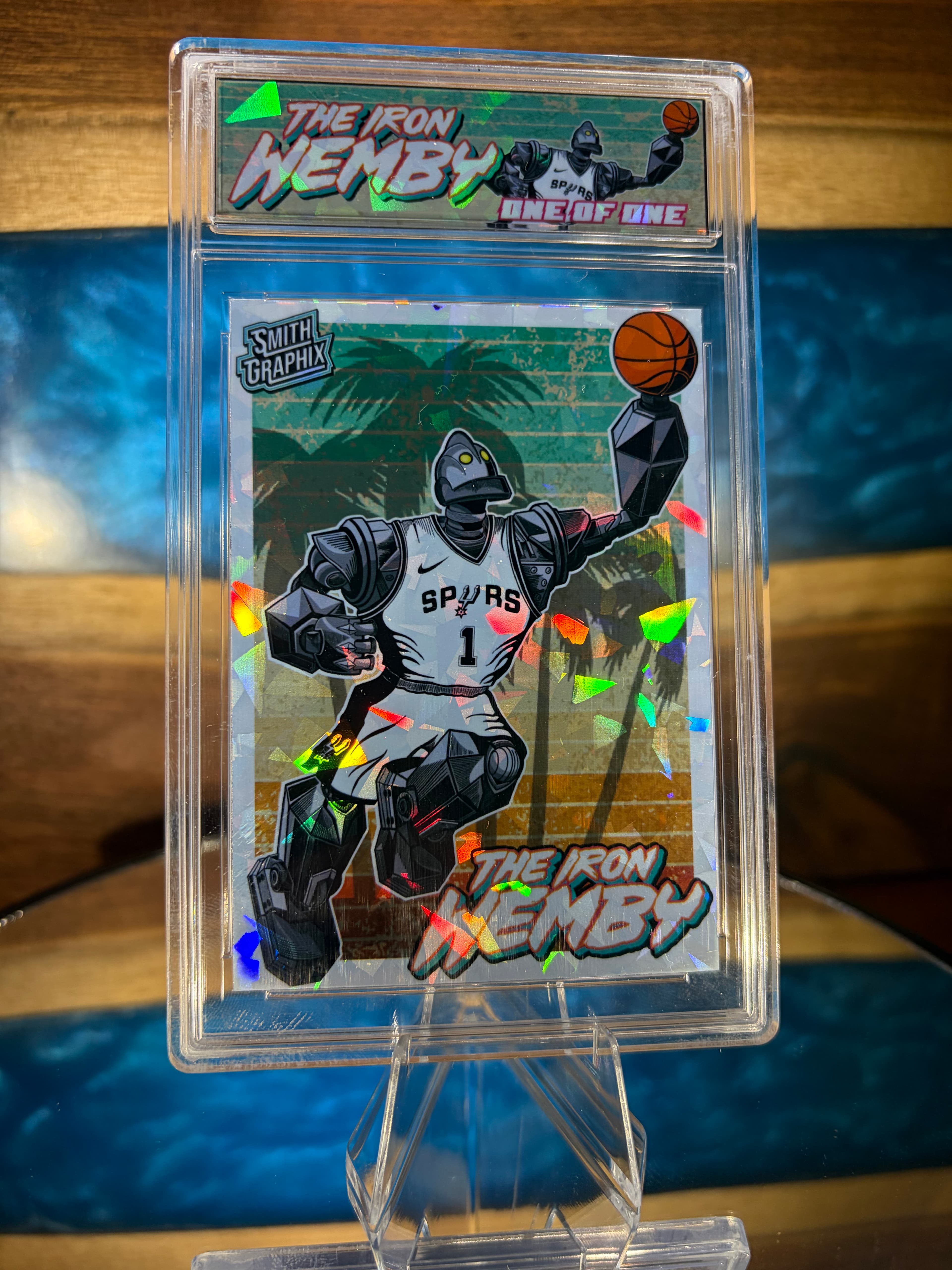 1/1 Iron Wemby Palm Tree Cracked Ice