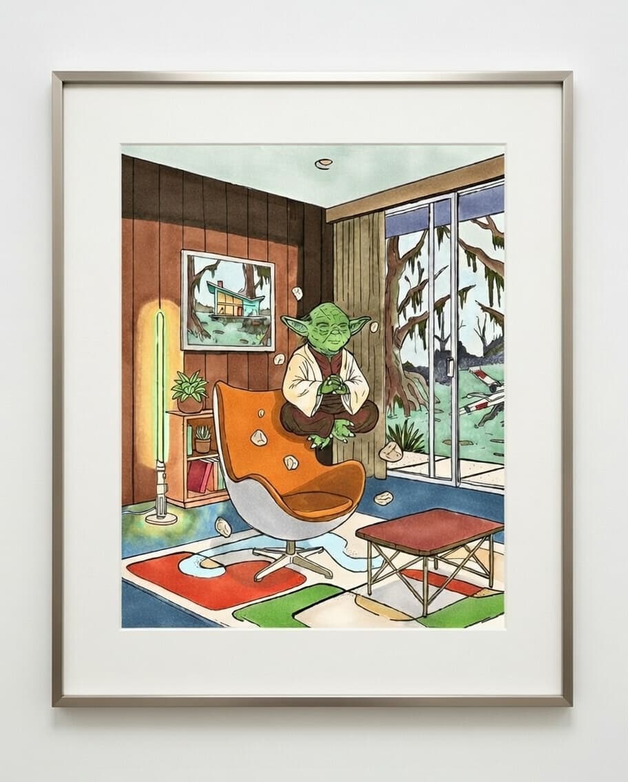 Yodas Grotto Print