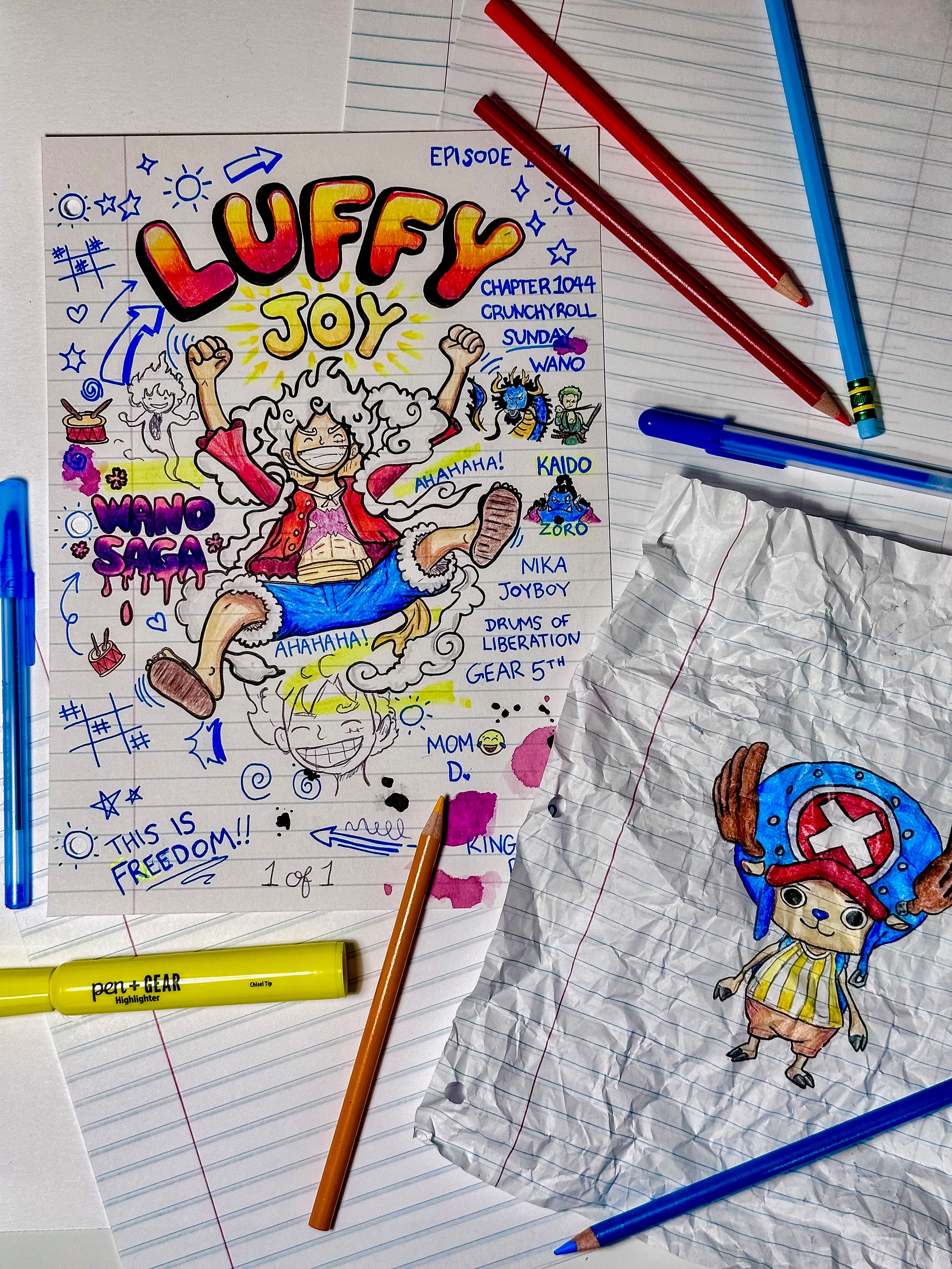Joy Boy Illustration (7.5 x 10.5) Mixed Media by Mr. Illuminati