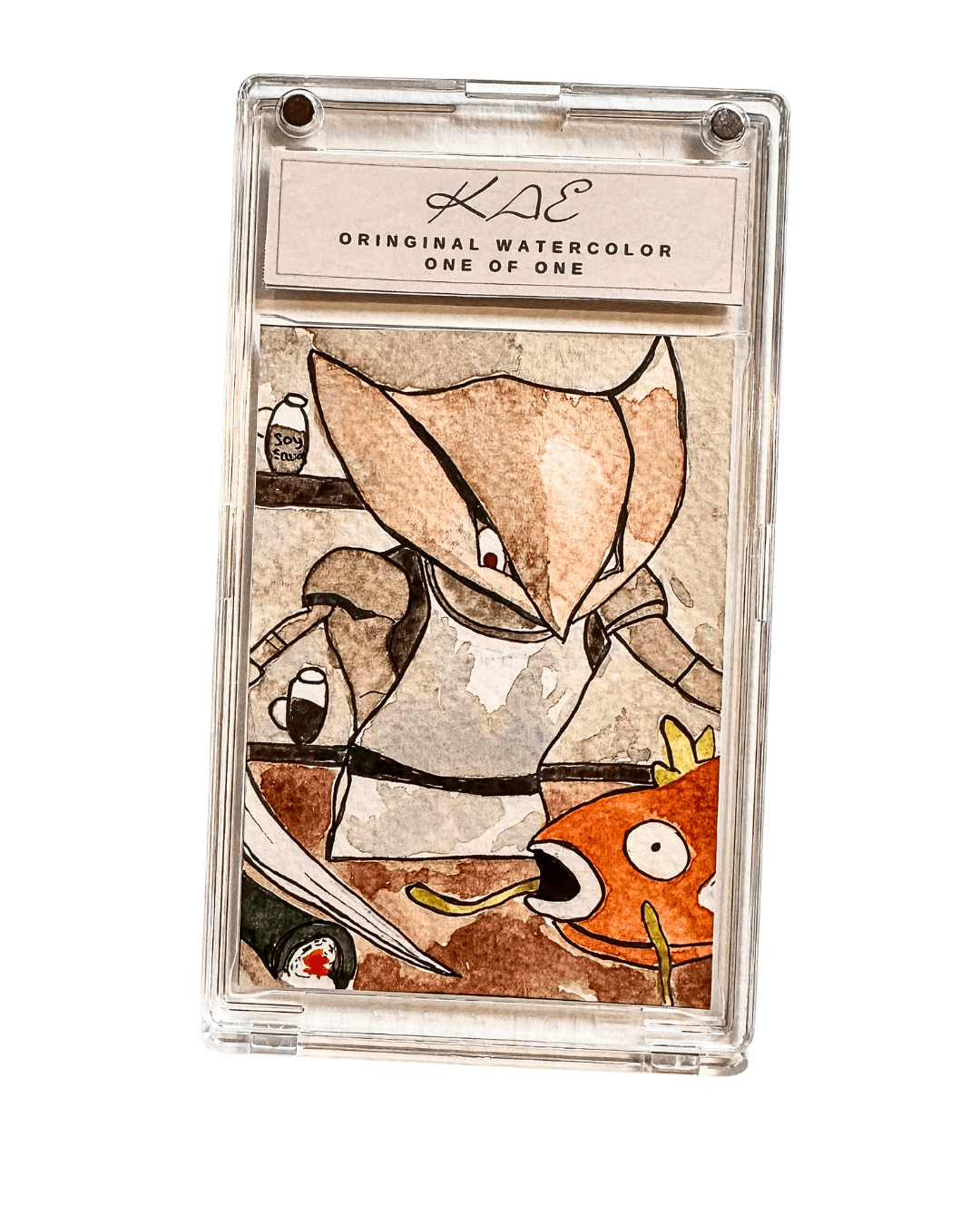 Kabutops the Sushi King Watercolor - 151 Series