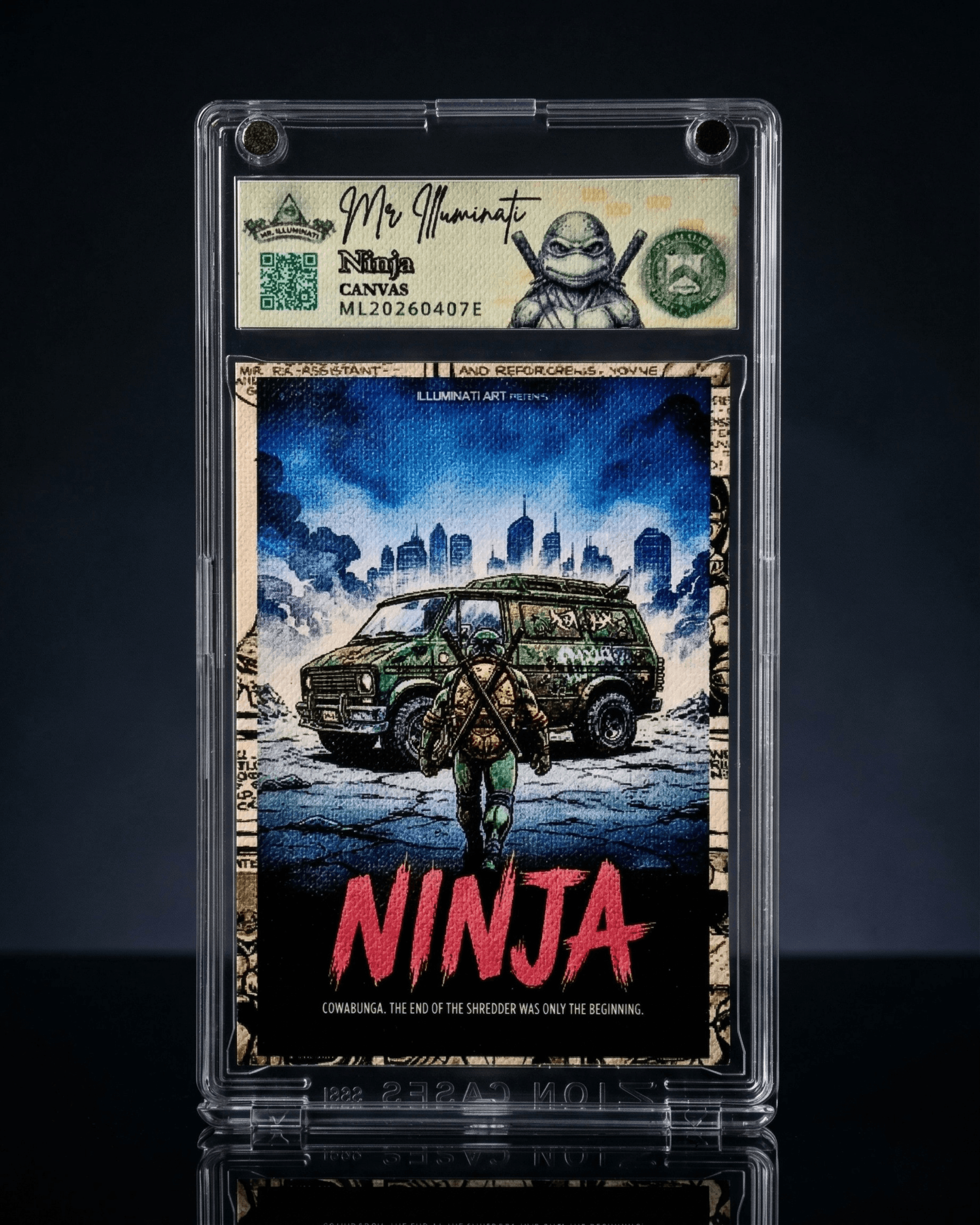 Ninja — TMNT Canvas Art (ONE-OF-ONE) by Mr. Illuminati