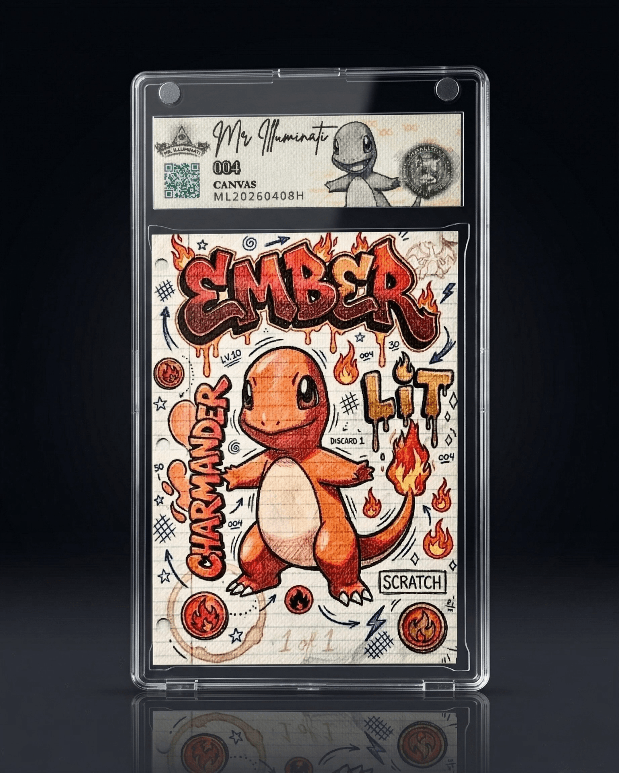 The Starters 004 — Charmander "Ember" (VERY RARE) 1/3