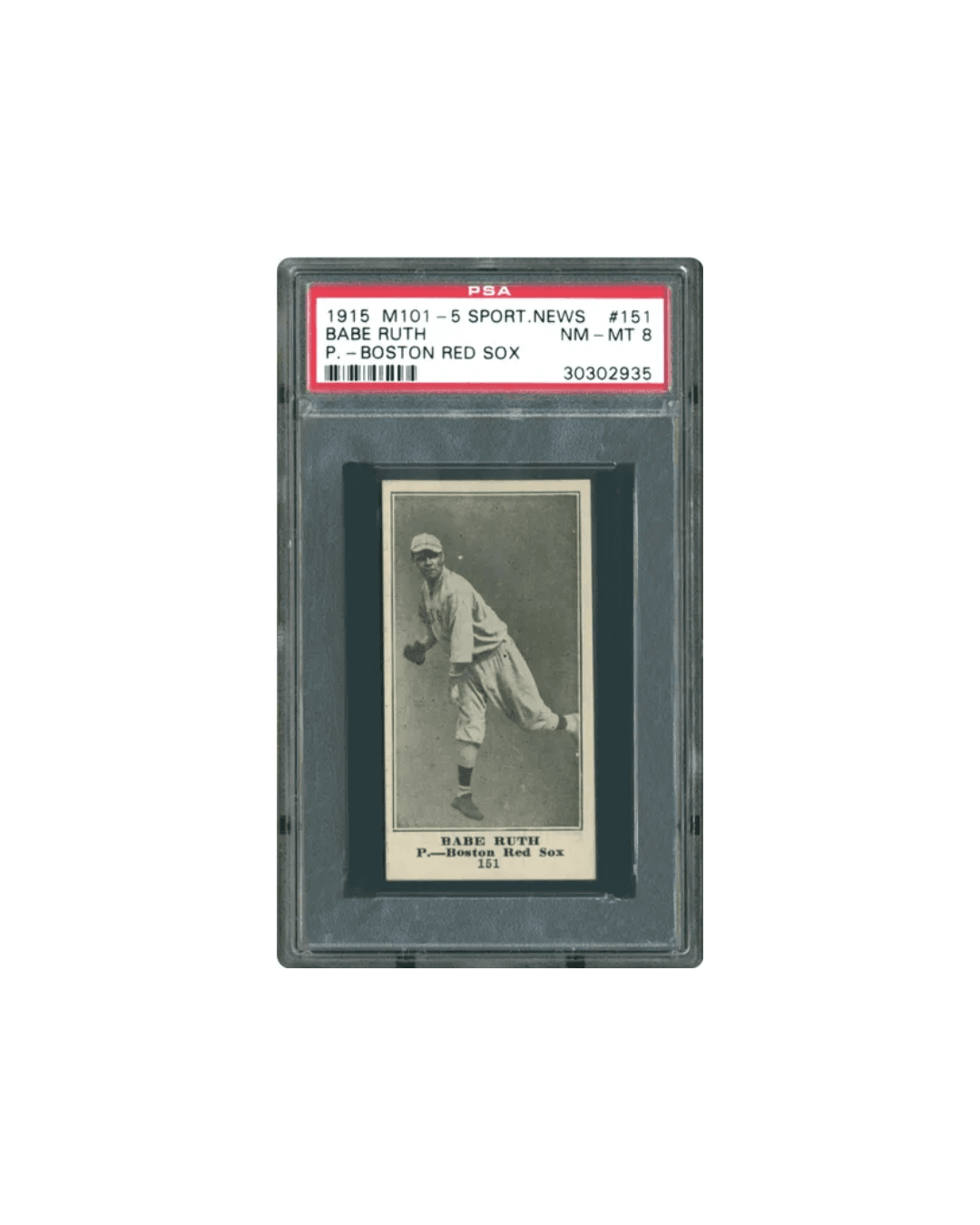 Babe Ruth's 1916 Rookie Card Just Sold for $1,415,200. That's a 268% Recovery From Its 2018 Low.