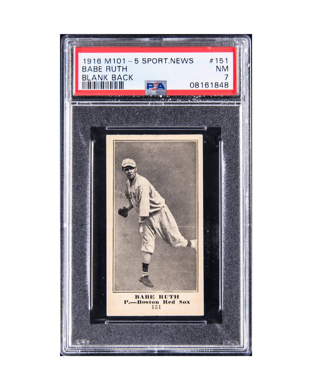 A BABE RUTH ROOKIE CARD IS APPROACHING $1 MILLION AT GOLDIN. THE AUCTION CLOSES FRIDAY.