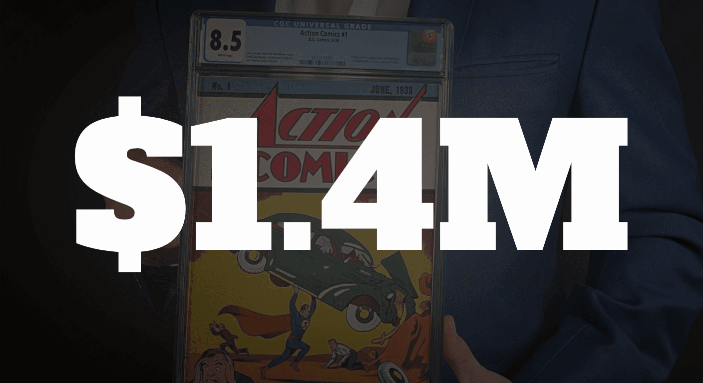 A CONSERVED ACTION COMICS #1 JUST CLEARED $1.4 MILLION. THE FLOOR FOR RESTORED GOLDEN AGE JUST MOVED.