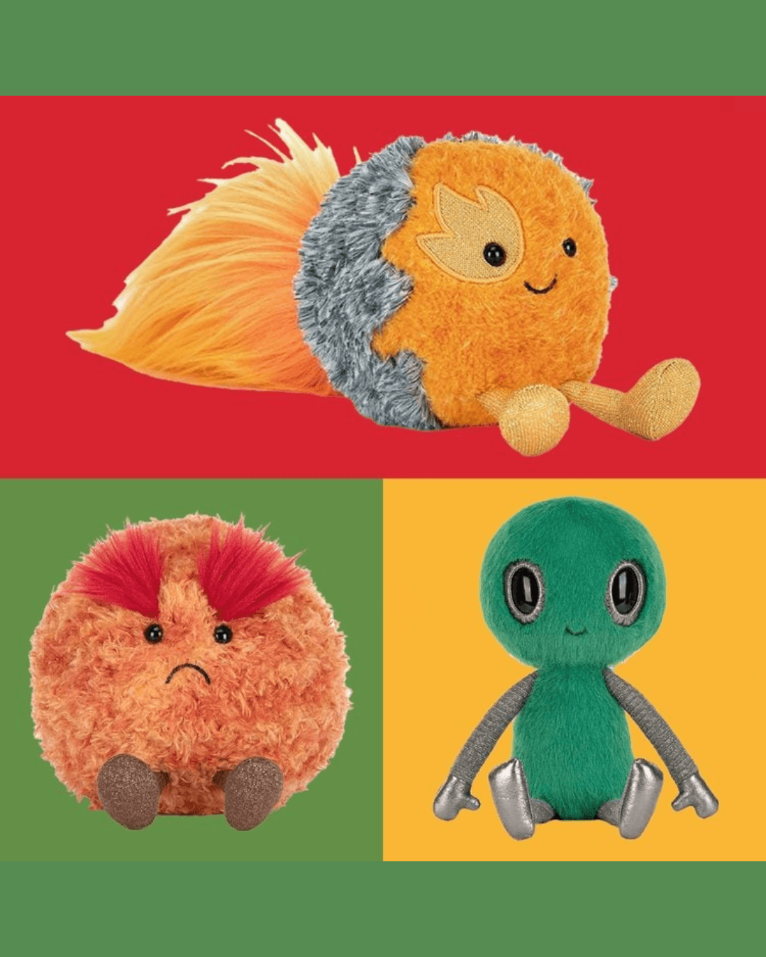 JELLYCAT'S SPACE COLLECTION LANDS IN THE U.S. TODAY. 12 PLUSHIES. ONE SHOT.