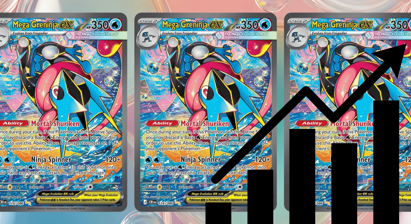CHAOS RISING SIX DAYS IN: THE POKEMON CENTER ETB CALL LANDED. MEGA GRENINJA EX SIR HIT $470+. CINCCINO WAS THE SURPRISE.