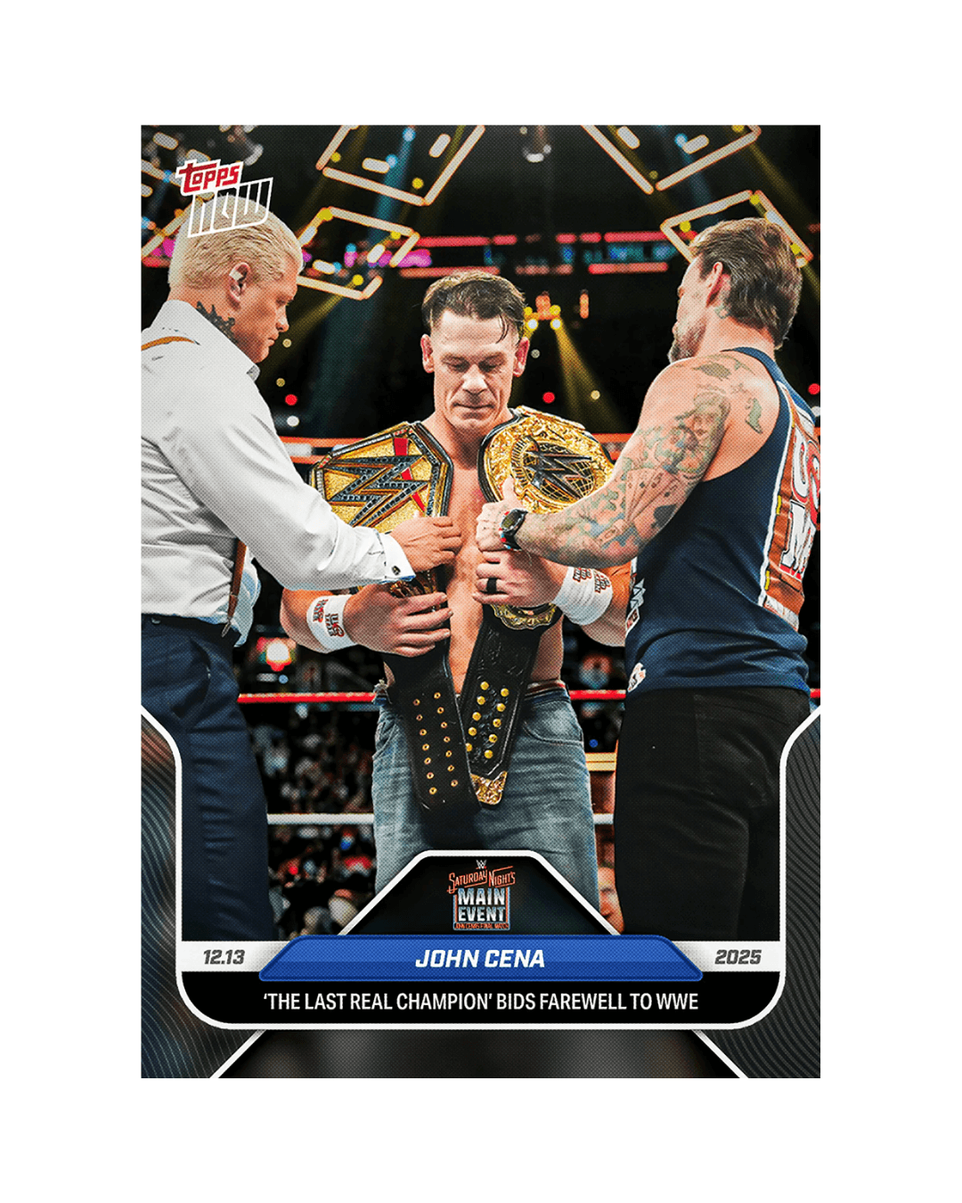 TOPPS JOHN CENA COMMEMORATIVE COLLECTION SOLD OUT IN HOURS. RESELLERS ALREADY FLIPPING AT 2X.