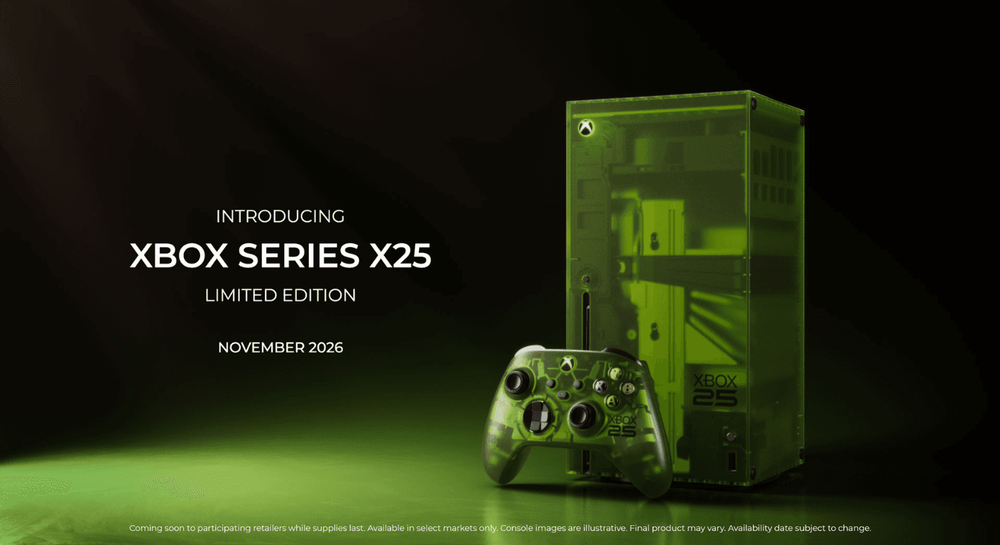 XBOX TURNED 25 AND BUILT A SEE-THROUGH, OG-GREEN CONSOLE. SPYRO CAME BACK TOO.